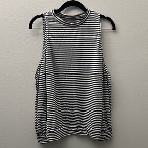 Striped cold shoulder Women's Top